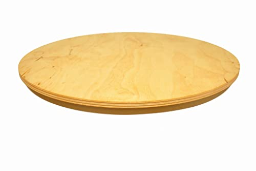 Lazy Susan Rotating Round Wooden Pizza Cake Plate 25cm