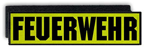 Copytec Rückenpatch Feuerwehr Abzeichen Freiwillige Firfighter Ehrenamt Rettung #33494