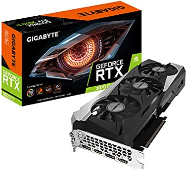 Gigabyte Tarjeta gráfica GeForce RTX 3070 Ti Gaming OC 8G, Sistema de refrigeración WINDFORCE 3X, 8 GB, 256 bits, GV-N307TGAMING OC-8GD