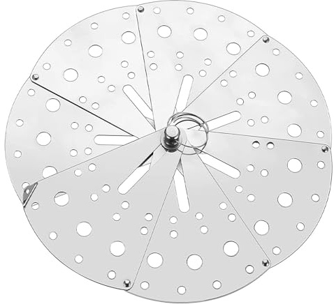 HEMOTON Spill Stopper Lids Boil Over Safeguard Anti Spill Lid Cover Expandable Drop s Overflow Stopper Adjustable for Pans and Pots Boil Silver