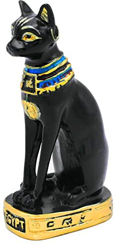 Ägypten Bastet Ornament Deko Aquarium Klein Fischbecken Terrarium Décor Dekoration Zubehör Geschenk Dekor Dekofigur Tischdeko Figur Statue Sammlerstücke Skulptur