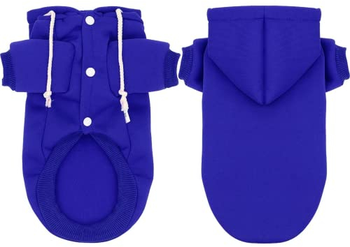 Personalisierte Hundekleidung,Mantel Hund Winter,Hunde Mantel Gross,Hoodie Hund,Hunde Mantel Winter,Hundebekleidung & Zubehã¶r (2XL,Dunkelblau)