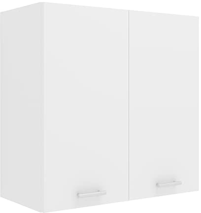 Küchenschrank hängend, Maße ca. H. 60 x B. 60 x T. 31 cm, Hängeschrank mit zwei Fächern, Küchenmöbel – Esilo