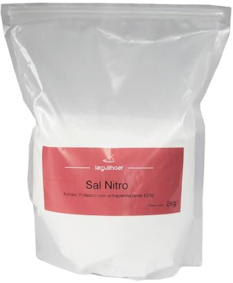 Sal Nitro E252 2 kg en bolsa zip Sal de curado para embutidos y charcutería artesanal fijación de color y curación controlada