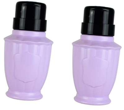 minkissy 2stücke Nagellackentferner-pumpflasche Wiederverwendbare Leere Flasche Aus Hartem Für Makeup-entferner Und Nagelpflege Praktische Reisegröße Für Abgabe Von Flüssigkeiten