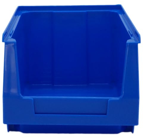 D2D | 4 Stück Sichtboxen Größe (L/B/H): 236 x 160 x 130 mm, Volumen 3,2l Polypropylen (PP) - Farbe: Blau - Stapelbares Schubfach Lagerbox
