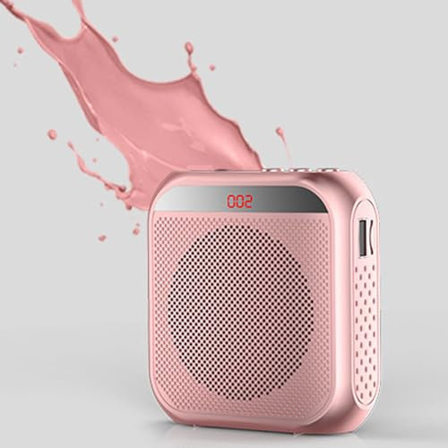 Amplificateur de voix sans fil ,Voice Loudspeaker Haut-parleur ,Amplificateur de Voix Portable Bluetooth Audio AUX Micro-Casque/Serre-tête rechargeable étanche pour enseignants,salles de classe