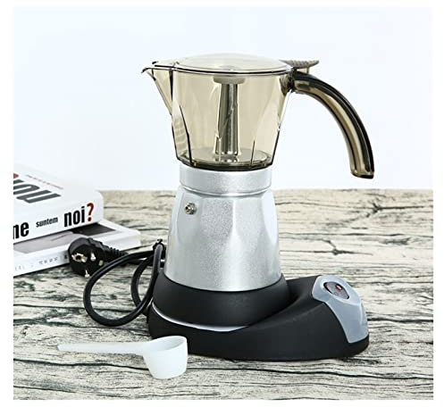 Cafetera francesa Enchufe café aparato oficina cafetera cafetera máquina portátil aluminio eléctrico moka olla black plug para regalos para amantes del café Café de la mañana Prensa francesa ( Color :