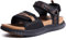 KuaiLu Sandalias Trekking Deportivas Mujer Comodas Ortopedicas Fascitis Plantar Caminar Sandalias Senderismo Ligera Cuero Ajustables Verano Abierta Antideslizantes Sandalias Montaña Negro Caqui 40