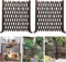 ybaymy Lot de 2 treillis en bois extensibles jusqu'à 160 cm - Clôture de jardin pliable variable - Pour jardin, balcon, terrasse - 160 x 70 cm