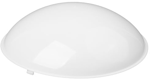 POPETPOP Round Ceiling Light Cover 10.63 Inch Plastic Lampshade with Diffuser for Indoor Lighting Bedroom Living Room Study Ceiling Fixture Shade