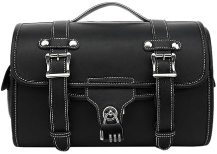 Motorrad Retro Hecktasche Retro Motocross Satteltasche Long Ride Motorrad Aufbewahrung Vintage Motorrad Hecktasche Stabile wasserdichte Satteltasche für Motorräder
