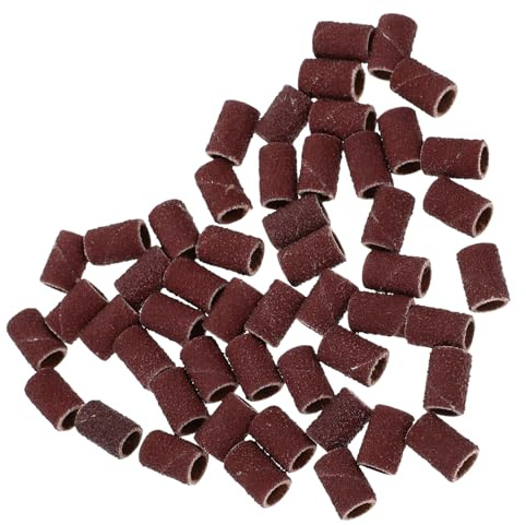 CHILDWEET Montierte Schleifbänder 100 Stück Für Nagelfräser Schleifhülsen 6mm Innendurchmesser Polierbänder Für Maniküre Fußpflege Nagelbohrer Zubehör