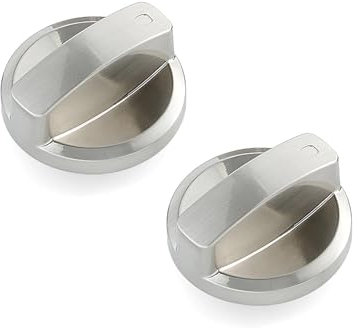 TUBAWD 2 Pcs Cooker Knobs, Cooker Knobs Replacement, Oven Knobs Replacement Rugged Universal Cooker Knobs,Adaptors Stove Oven Cooktop Buttons for Kitchen Various Cooker.