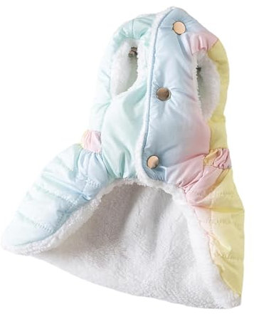 Dualoai Hundebekleidung für Kaltes Wetter mit Traktionsringen, Jacke für Outdoor Aktivitäten, S