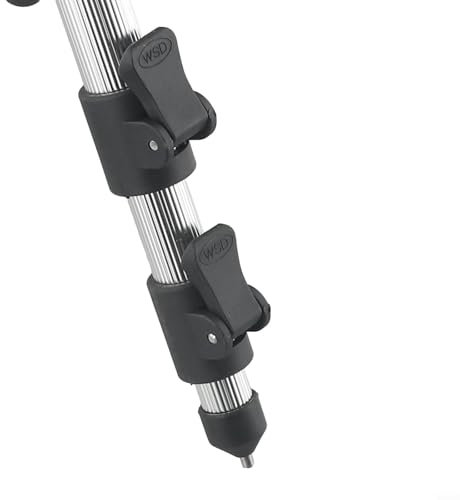 Treppiede dal design telescopico efficiente, supporta perfettamente vari tipi di attrezzi da pesca (B rosso)