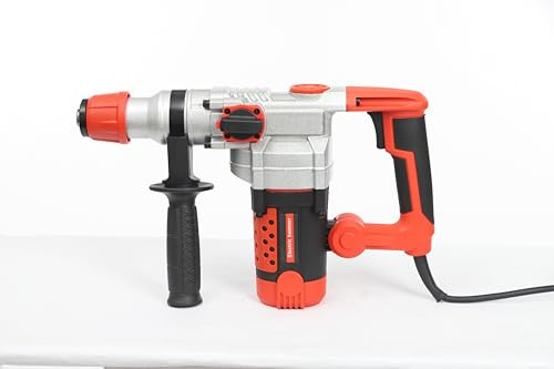 2200W 220V Electric Rotary Hammer Drill Impact Pick Demolition Kit,Load Speed: 800r/min,with High-Strength Collet,External Carbon Brush Design,for TV Installation, Curtain Door,Window Installation