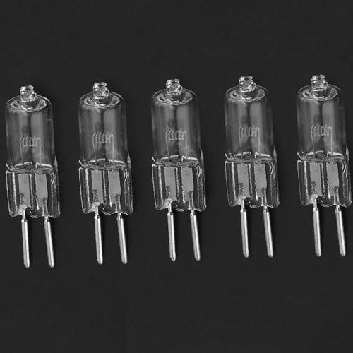UGEFKMQ 5PCS 24V 50W G5.3 230V 20W G5.3 12V 100W Halogen Lamps 36V 35W Halogen Light Bulbs GU5.3 Bi-Pin Base Mechanical Work Light Bulb Warm White 12V 35W