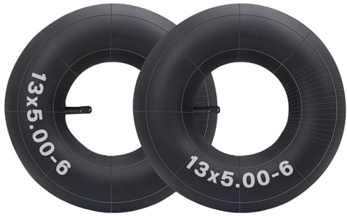 2-Pack 13x5.00-6 13x5x6 5.00-6 Camere d'aria per Kart, Motociclette Off-Road, ATVs, Trattori da Giardino, Tagliatrici, Carri a Manubrio, Carrelli, Carri Pesanti Gorilla, Carri