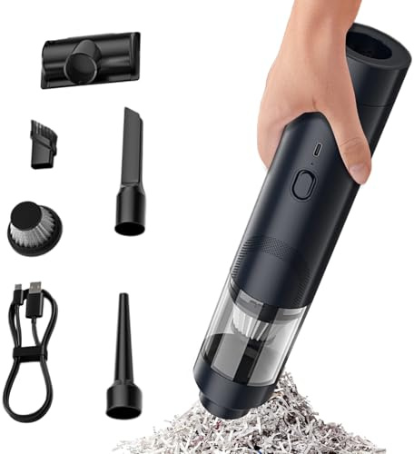 Aspirateur à main sans fil | Aspirateur de voiture portable sans fil | Nettoyage par dépoussiéreur à air pour une utilisation dans un camion Tapis de camping-car Siège de meubles de camping et poils