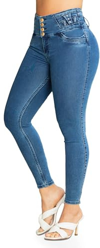 BULA Pantalones Colombianos Levanta Cola, Skinny Stretchy Colombian Pants – Butt Lifting Jeans