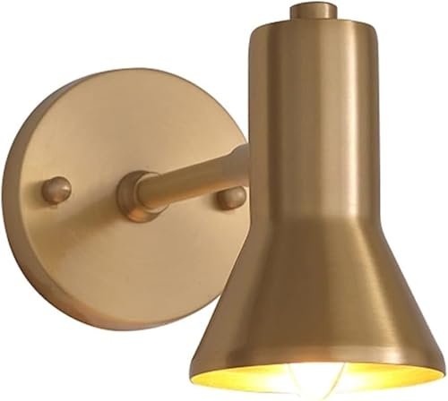 Aplique de pared europeo - Estilo Abajo Lámpara noche lectura Simple Moderno Sala estar E14 Fuente luz cobre,Lámparas colgantes