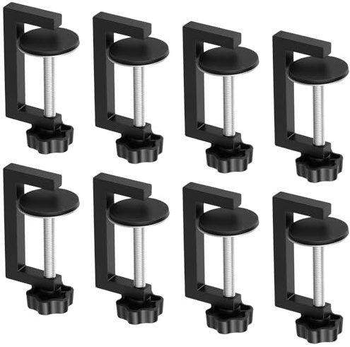 CHEUNGR 8 Pcs G Clamp for Woodworking, 10-57mm Adjustable Screw Table Clamps for DIY Projects Carpentry Woodworking