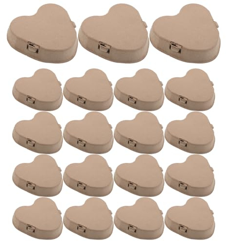 Cabilock Scatole per Uova in Polpa di Carta a Forma di Cuore 30 Pezzi, Cartoni di Cartone per Uova Decorativi la Festa degli Innamorati, Vassoi Protettivi Naturali e Sostenibili