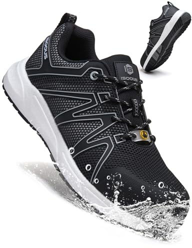 Chaussures de Sécurité Hommes S3S ESD SRC FO Basket de Securite Femme | Imperméable Antidérapant Chaussure de Securite Légère Sans Métal Embout en Fibre de Verre Confortable