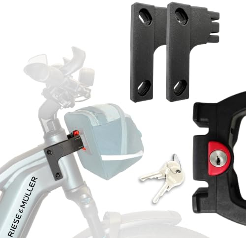 Adapter für Riese & Müller E-Bikes - Klickfix Lenker Adapter E mit Schloss einfach am Fahrrad montieren Zubehör