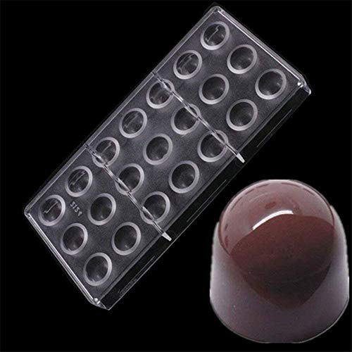 Semicircle Polycarbonate Professional Chocolate Bon Mould 21 Cavities Baking Cake Pan Bakeware