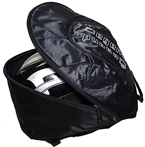 DEGEND | Mochila para Casco Moto Hombre y Mujer - Porta Casco para Moto con Forro Interior Anti Rayas y Espalda Acolchada - Accesorios para Moto - Mochila Moto - Talla Única Color Negro