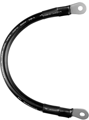 Renogy 12IN/30.5CM 1AWG/50MM² Copper Battery Interconnect Cable for 5/16IN Lugs