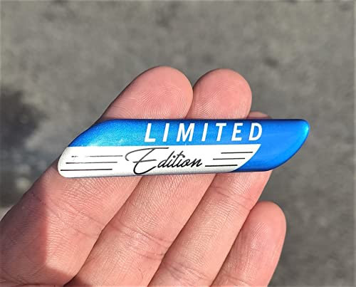 Adesivo 3D in gel di silicone edizione limitata per auto, emblema per pannello auto autoadesivo, emblema per tuning auto (blu)