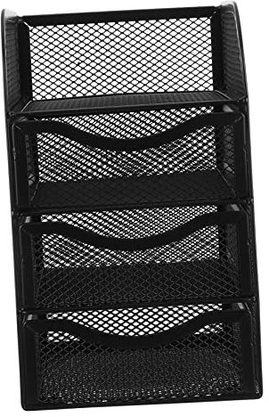 STOBOK Boîte Rangement Bureau à Coulissants Boîte Multifonction Pour Stylos Crayons Écouteurs Etc Compacte Et Pratique Pour Table De Bureau