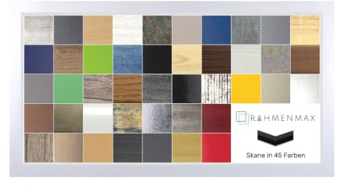 MDF Rahmen Skane für Bild 40x100cm Weiss Matt mit Acrylglas