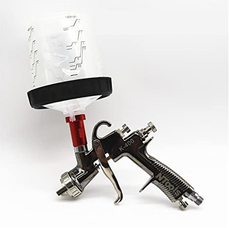 PHLeaz LVLP spray gun1.4mm Spray Gun Paint Mixing Cup Air Spray Gun 600CC Paint Sprayer And Spray Gun Adapter (Color : 1.4mm)