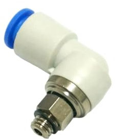 LUJIAYA Drehgelenk Steckverbindung KSL06-M6 Rohr 0.D.6mm Anschlussgewinde M6x1