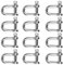 12 pezzi Grillo di Ancoraggio, Grillo a D, Grillo a D M4 in Acciaio Inox, Grillo a D in Acciaio Inox 304, Grillo Dritto a D, Portante Tipo D Grillo, per Catena di Cavi di Sartiame