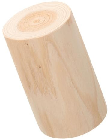 BESPORTBLE Support Rond en Bois pour Marque-Places Décoration en Tas De Bois pour Jardin Bougie Chauffe-Plat