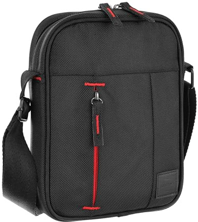BARRENS Umhängetasche Herren Klein Schultertasche Herren Crossbody Bag, Wasserdichte Tasche aus 1680D Polyester, Herrentasche Geeignet für Business Arbeit und Reisen