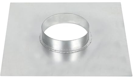 Wandflansch-Rohrverbinder Gerader oder Flexibler Verbinder Verbindungsstück Rundrohr Lüftungsrohr aus Verzinktem,für Klima,Lüftung,Heizung,Kühlung (Ø200mm / 8Zoll)