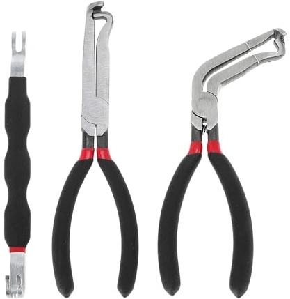 TUCKBOLD 37960/37980 Electrical Disconnect Pliers Wire Plug Removal Tool | 13120, 8 60 Degree, for Sensor Connector, Angled Wire Plug Removal, Locking Push Tab Pliers, Electrical Connector Separator