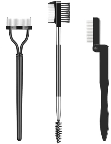 Muorruo Set de pinceles para pestañas y cejas, peine para pestañas y cejas, separador de pestañas, aplicadores de maquillaje para ojos, para eliminar grumos de rímel