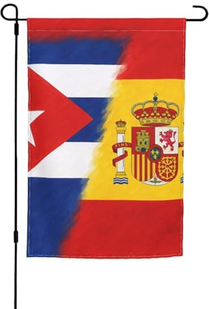 Cuba e Spagna Stampa Qualsiasi Occasione Bandiera Giardino Bandiera Tutte Le Stagioni Outdoor Bandiera Yard Decor Per Patio Bandiera
