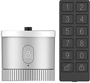 Cerradura de puerta Sensor de cifrado de grado bancario Desbloqueo de la aplicación inteligente Tuya Control remoto de voz(Lock and Keypad)