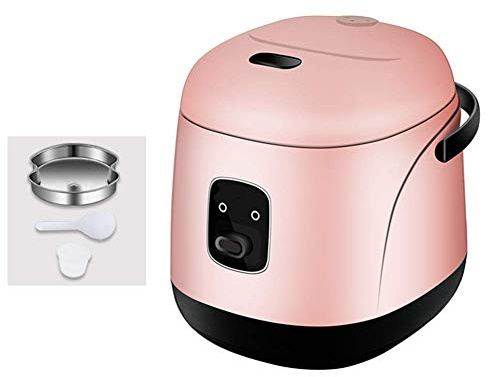 1.2L Electric Rice Cooker with Steam & Rinse Basket, Portable Mini Rice Cooker, Nonstick, 15 Minutes Fast Cooking, Re-Heating, Keep Warm, for 2-4 People,Pink