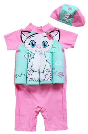 Generisch Schwimmende Badeanzug EIN Stück Schwimmern Badeanzüge Badeanzug Baby Mädchen mit Floatation Kleinkind Schwimmtraining Hilfe