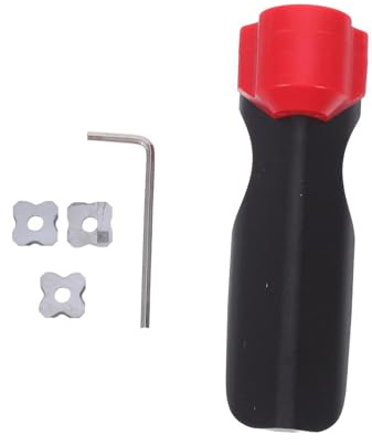 iplusmile Raboteuse Manuelle de Chants en Bois 4 Pièces avec Lames de Rayon 1/1,5/2/3 pour Placage, Pvc et Panneaux, Fraise à Chanfreiner Réglable, Outil de Découpe de Placage et Ébavurage