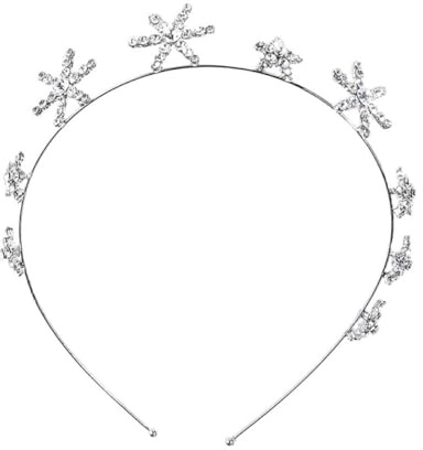 TOVINANNA Elegantes Sternen Haarreif Brautkopfschmuck aus Leichtem Material mit Stern Motiv für Hochzeit Fest Karneval